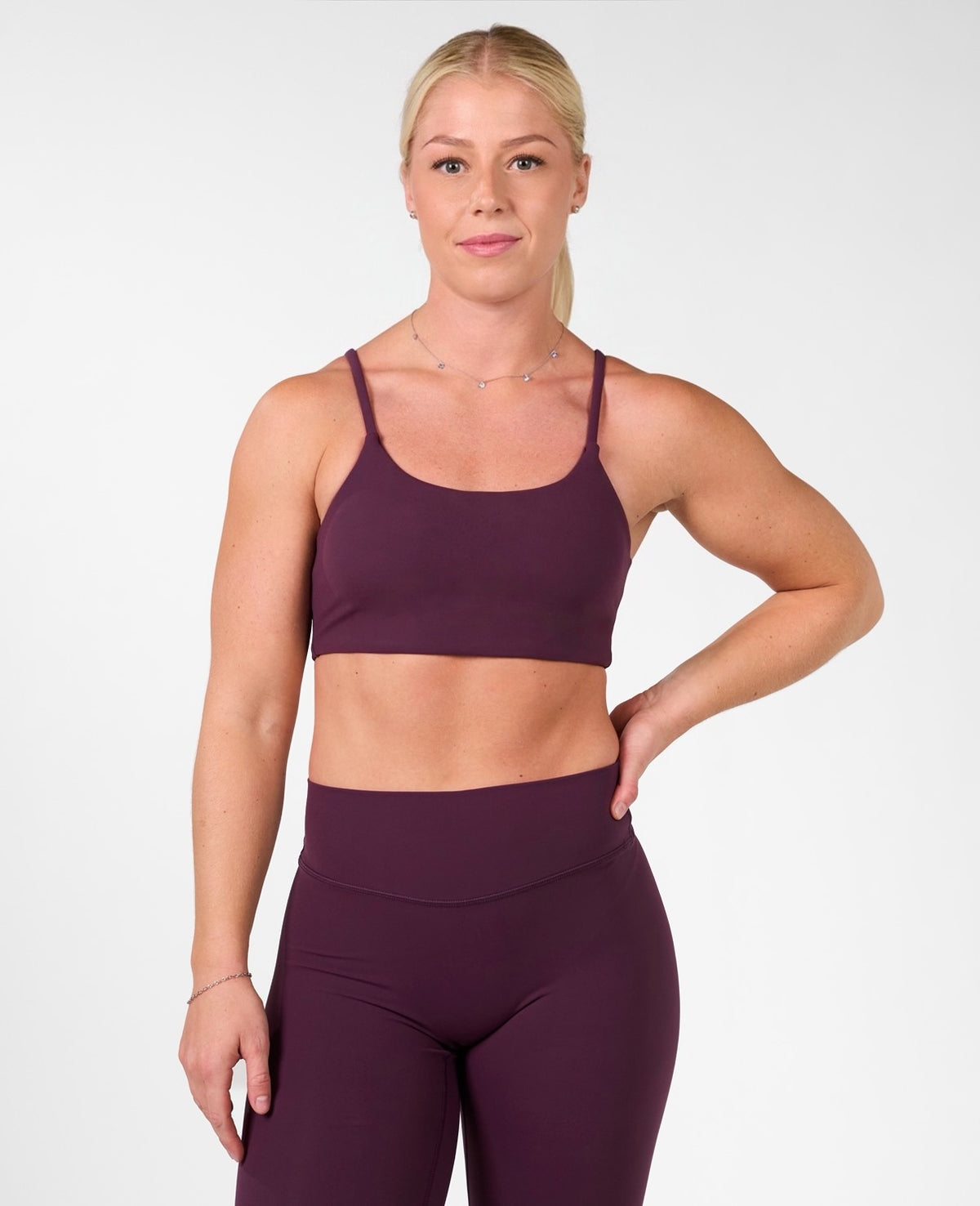 Kelly Sport Bra Plum-1