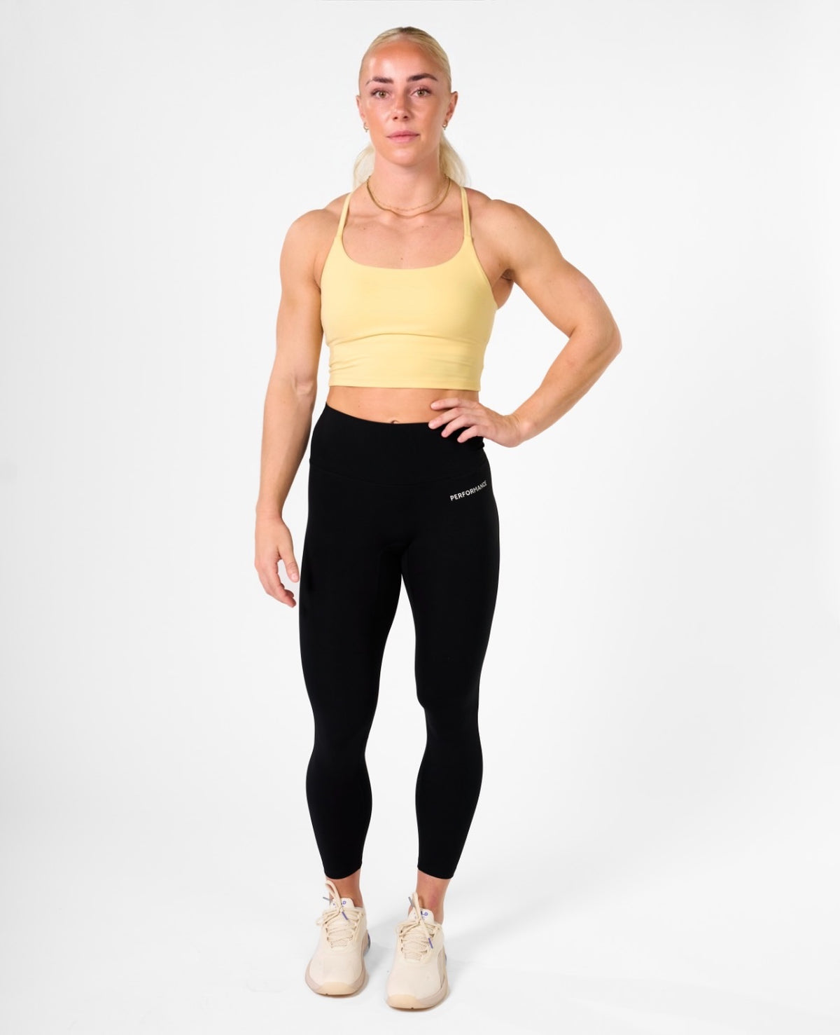 Isabel Crop Top Soft Lemon-4