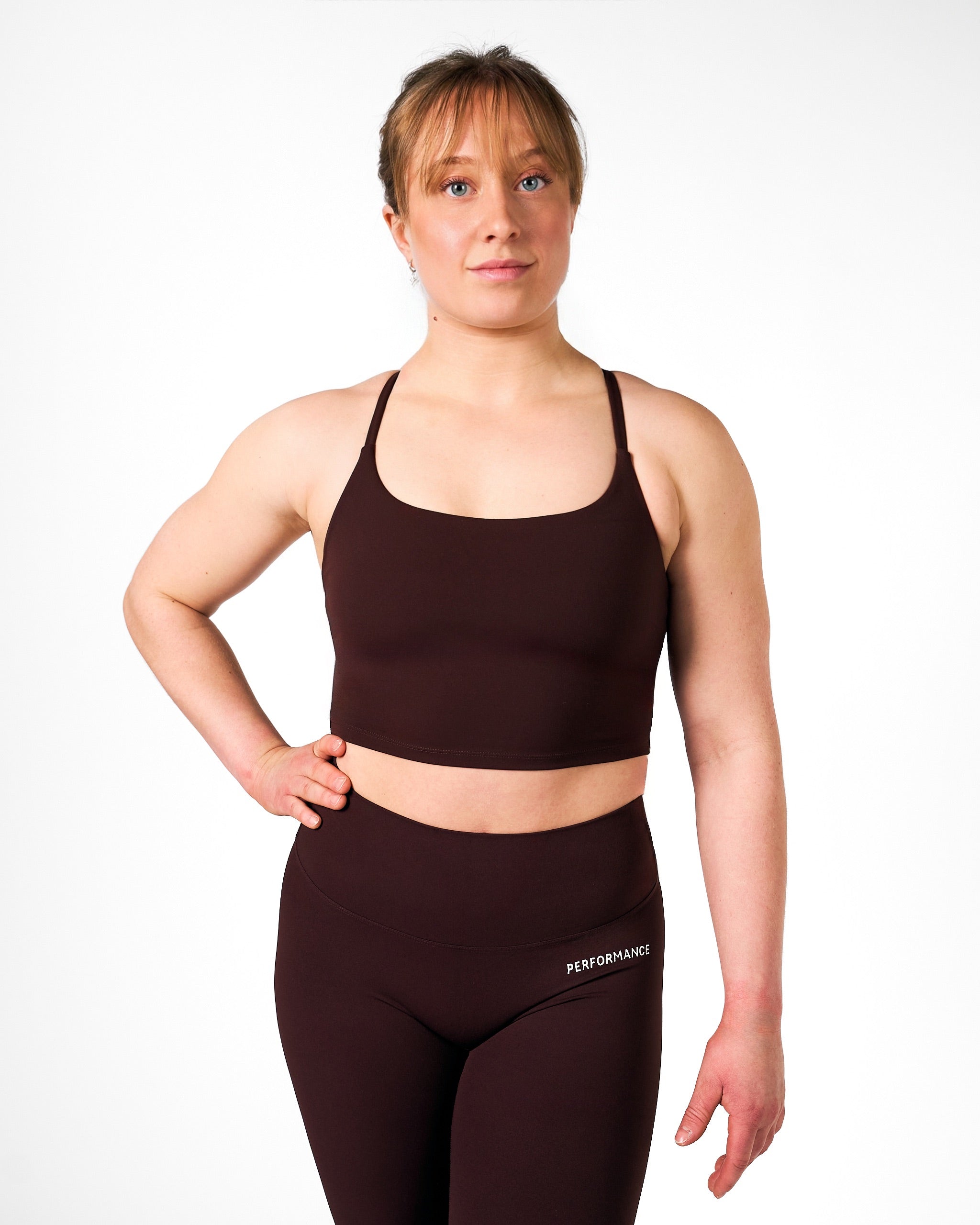 Isabel Crop Top Cherry Brown