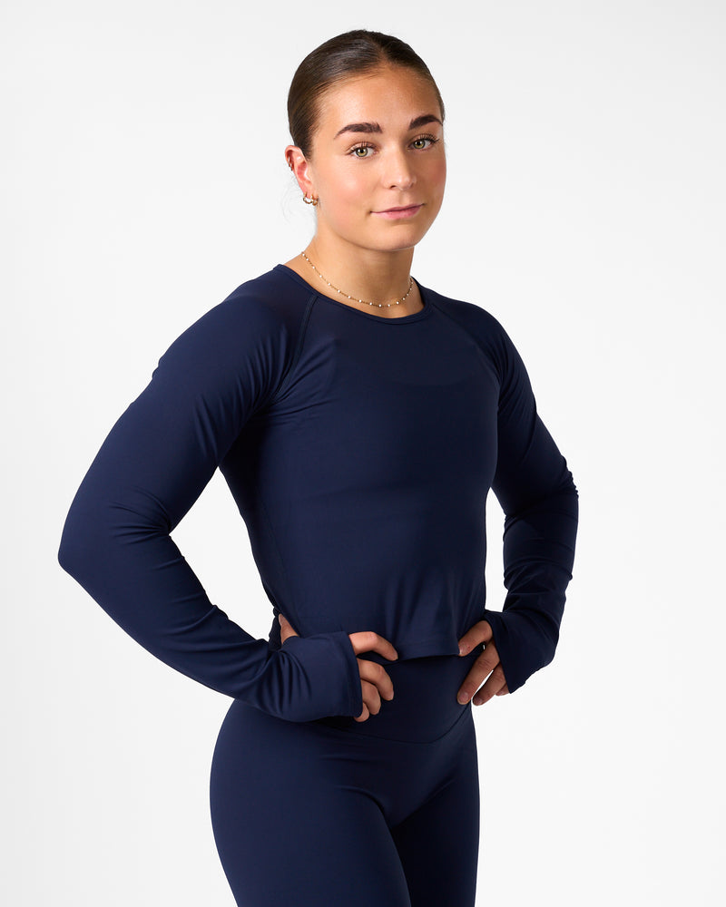 Top Diane Manga Larga Blanco