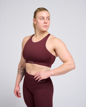 Performance Sport Bra Burgundy