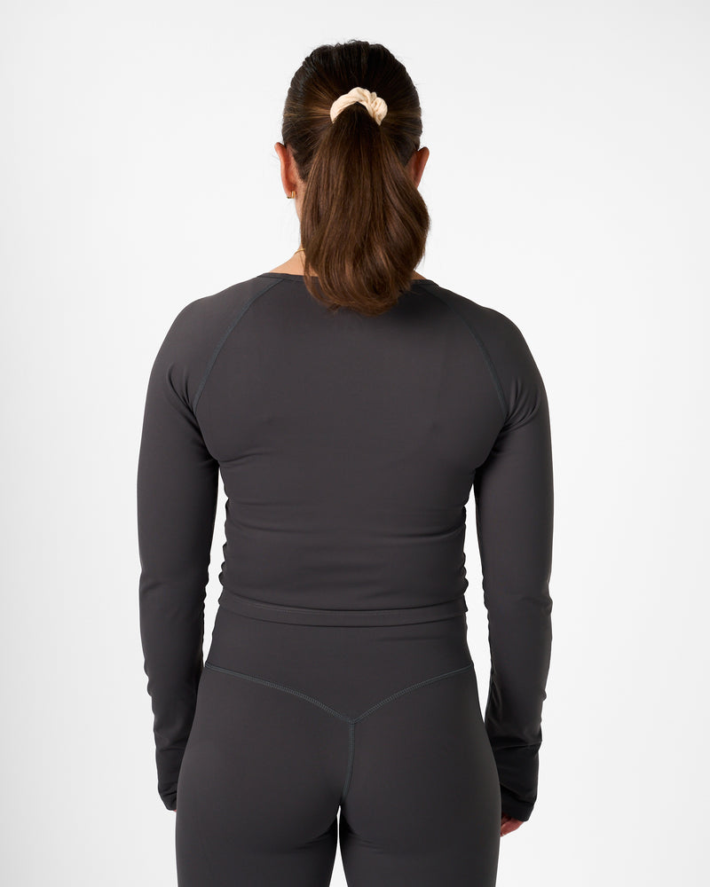 Top Diane Manga Larga Blanco