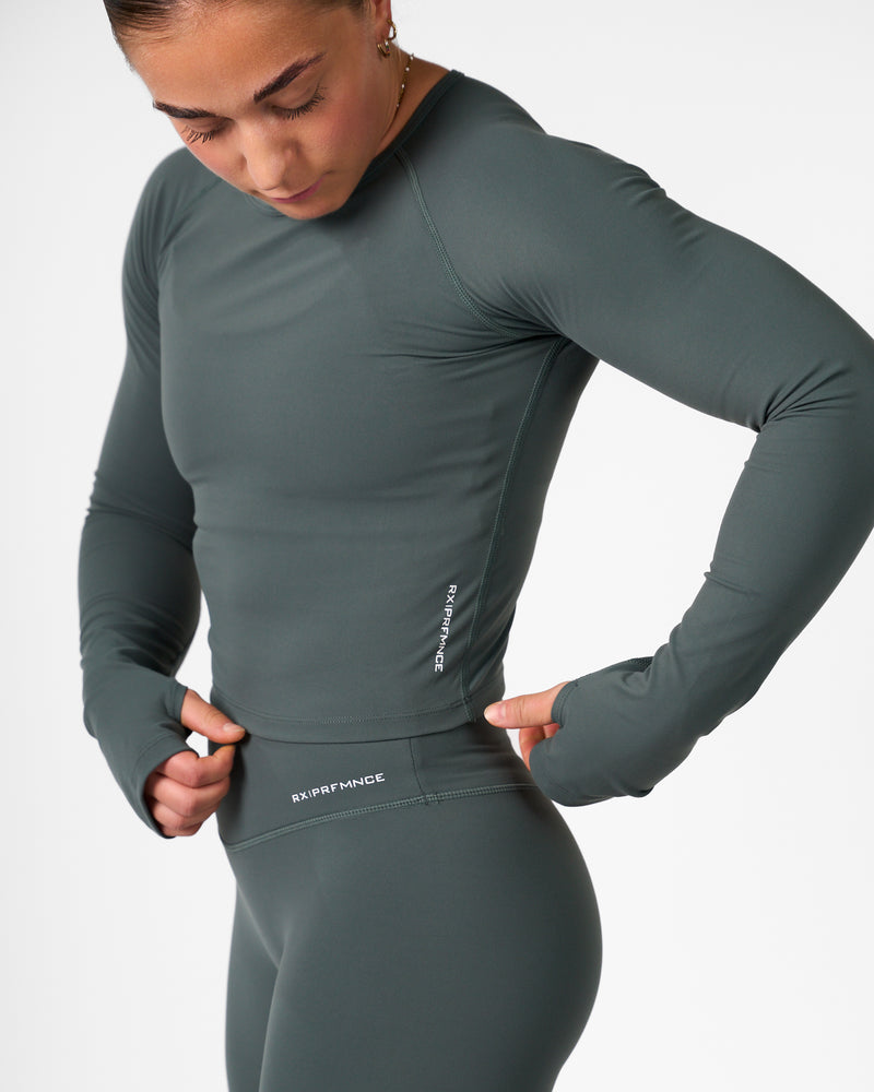 Top Diane Manga Larga Blanco