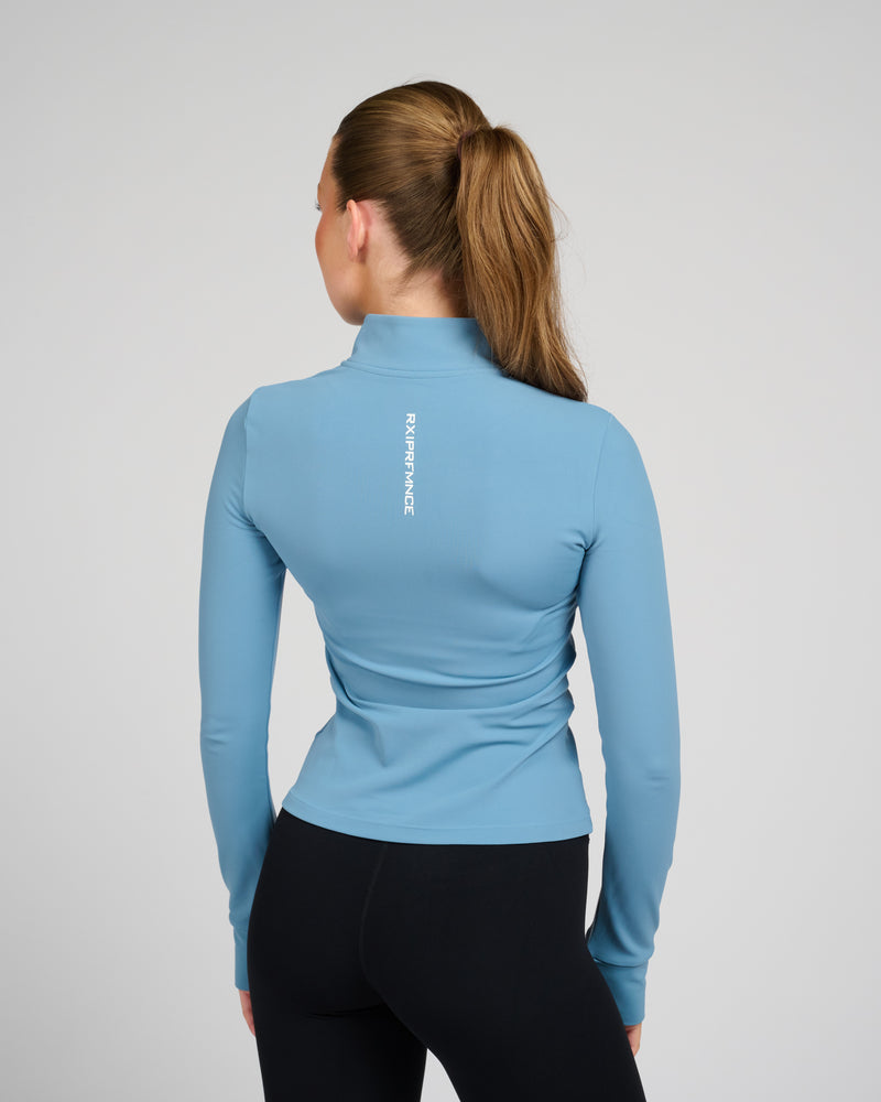 Helen Zip Longsleeve Frozen Blue