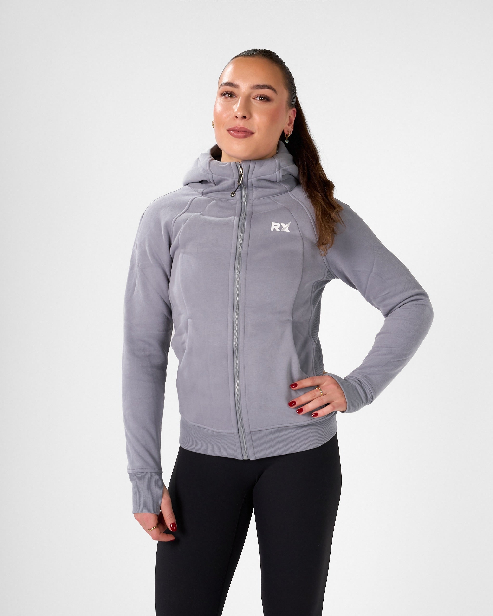 Karen Zip Hoodie Dusty Lavender