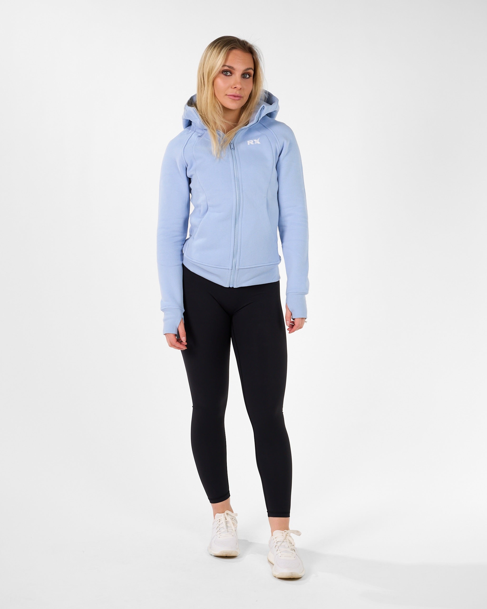 Karen Zip Hoodie Frozen Blue