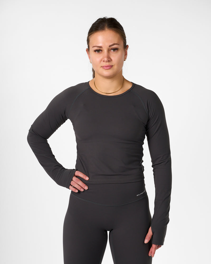 Top Diane Manga Larga Blanco