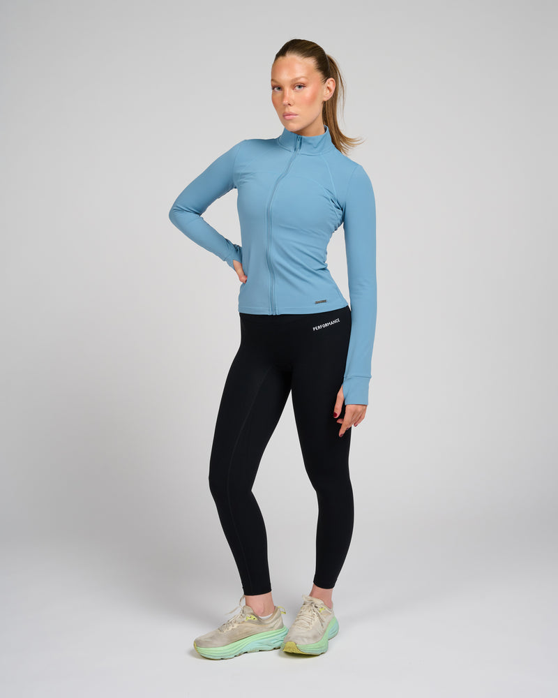 Helen Zip Longsleeve Frozen Blue