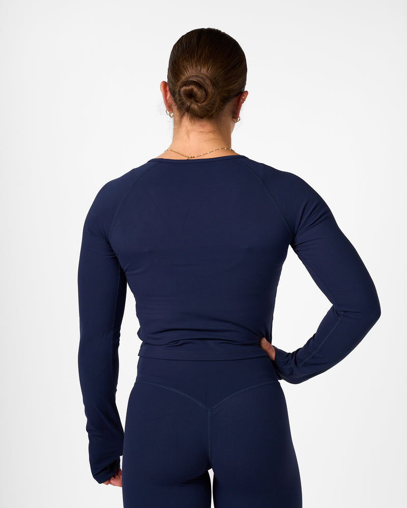 Top Diane Manga Larga Blanco