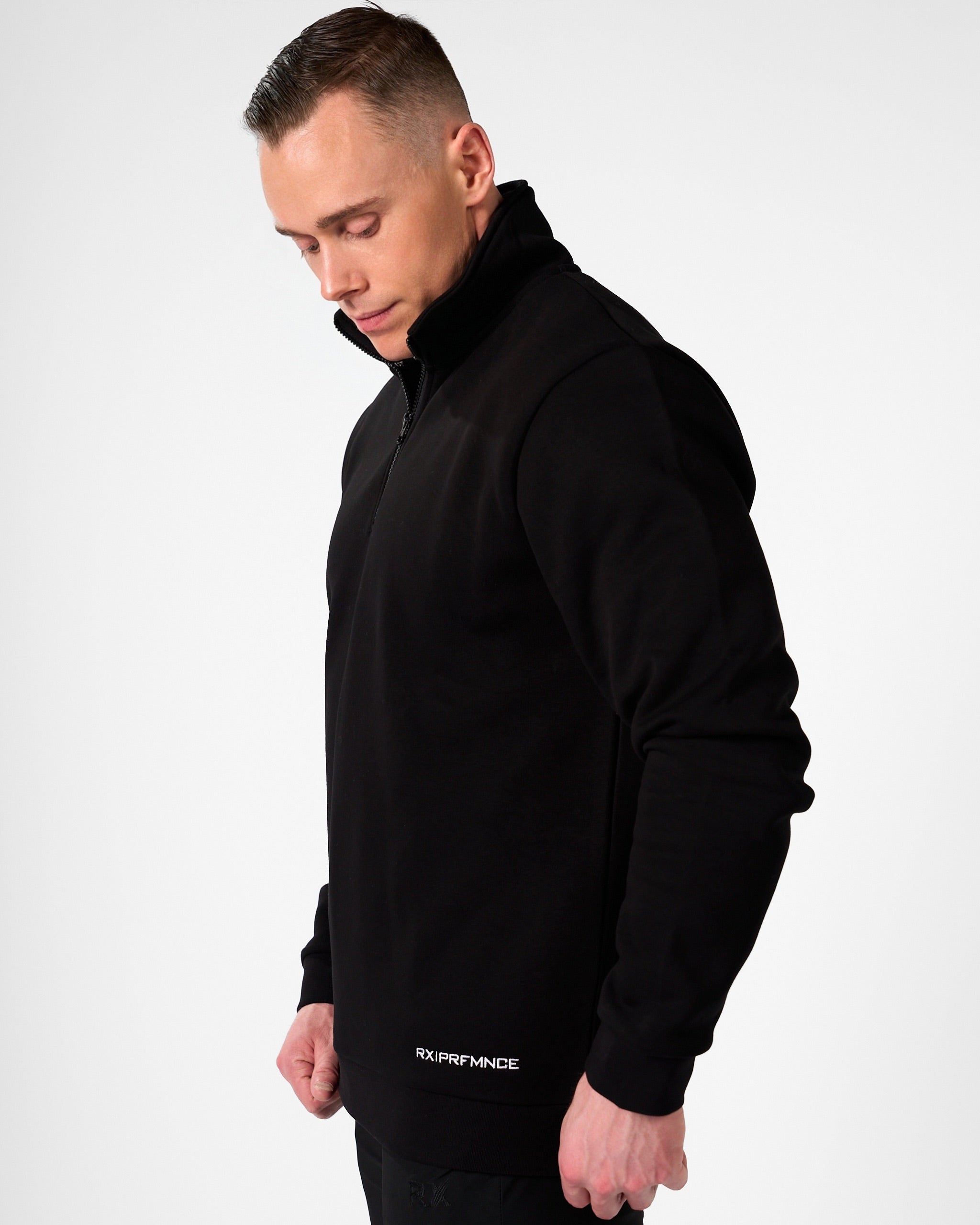 Essential Halfzip Sweater Black