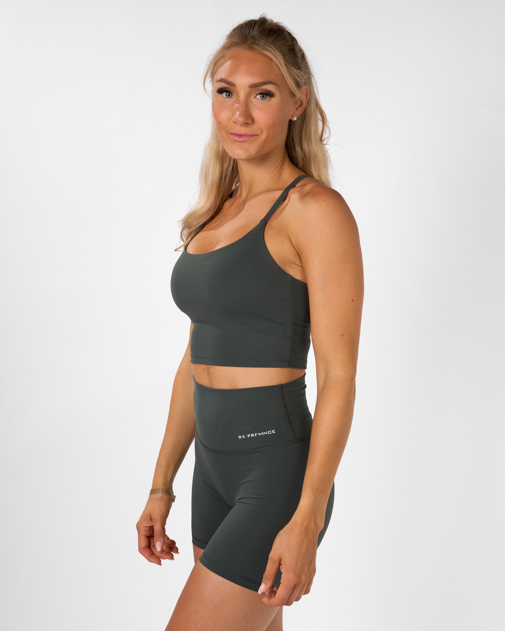 Isabel Crop Top Emerald Green