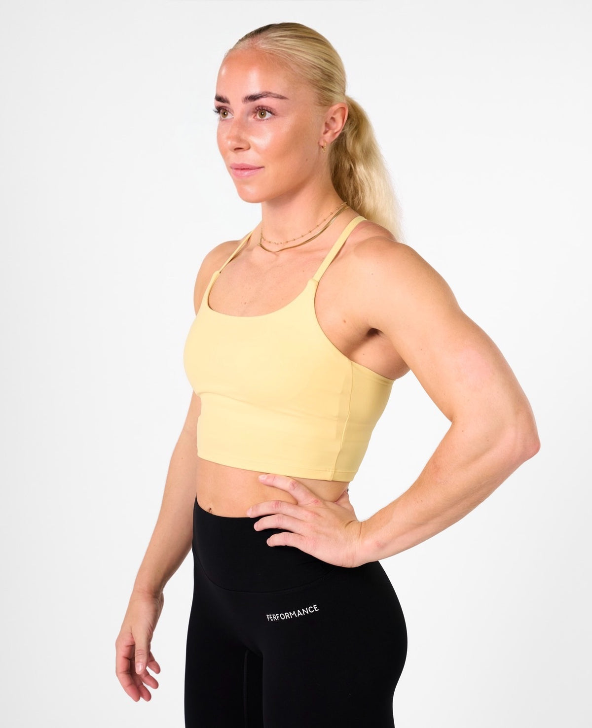 Isabel Crop Top Soft Lemon-2