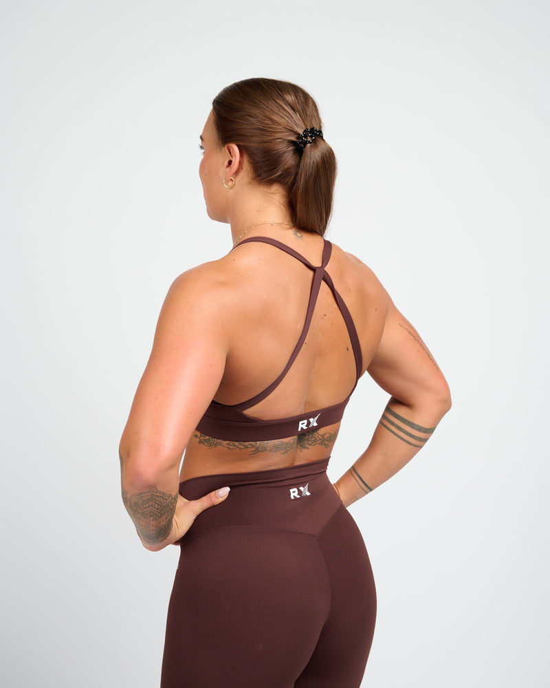 Isabel Sport Bra Cherry Brown