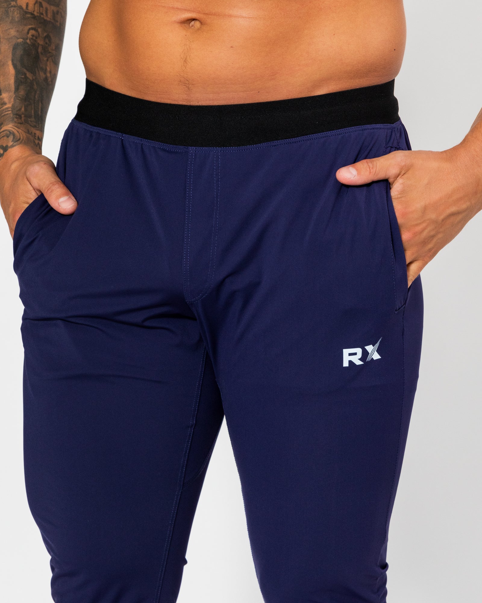 Performance Tech Pants Navy Purple-4