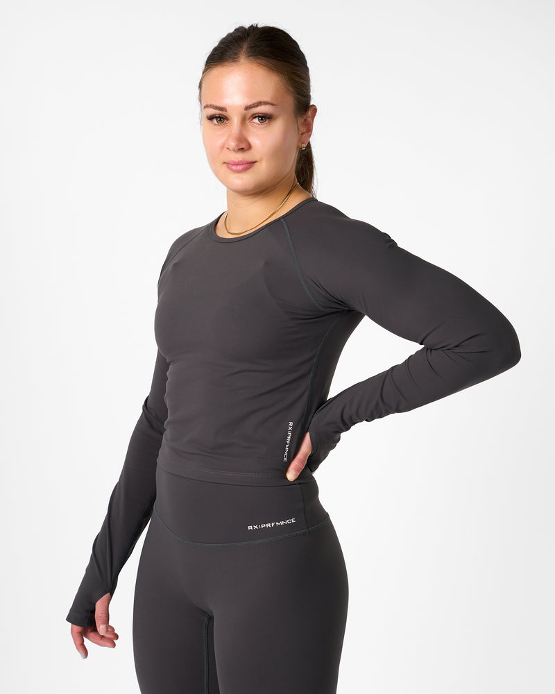 Top Diane Manga Larga Blanco