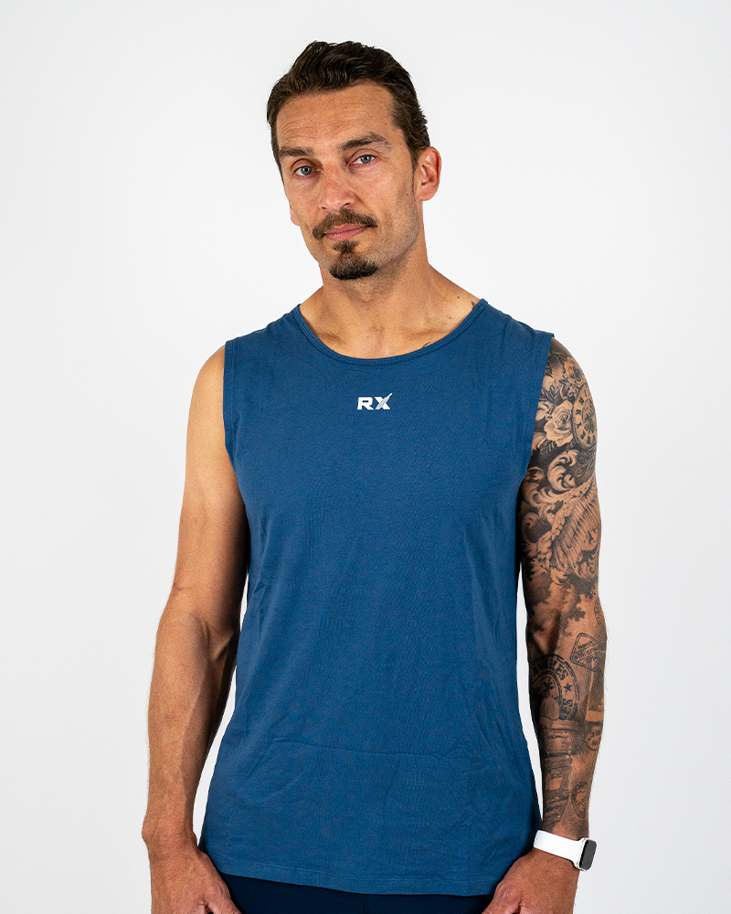 Strike Tank Top Midnight Blue