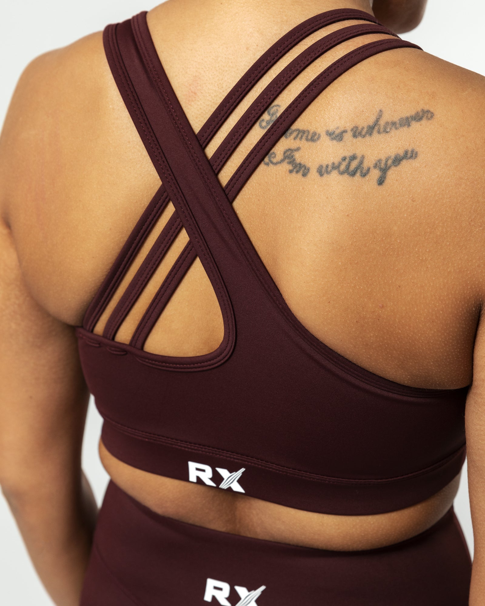 Grace Sport Bra Burgundy-5