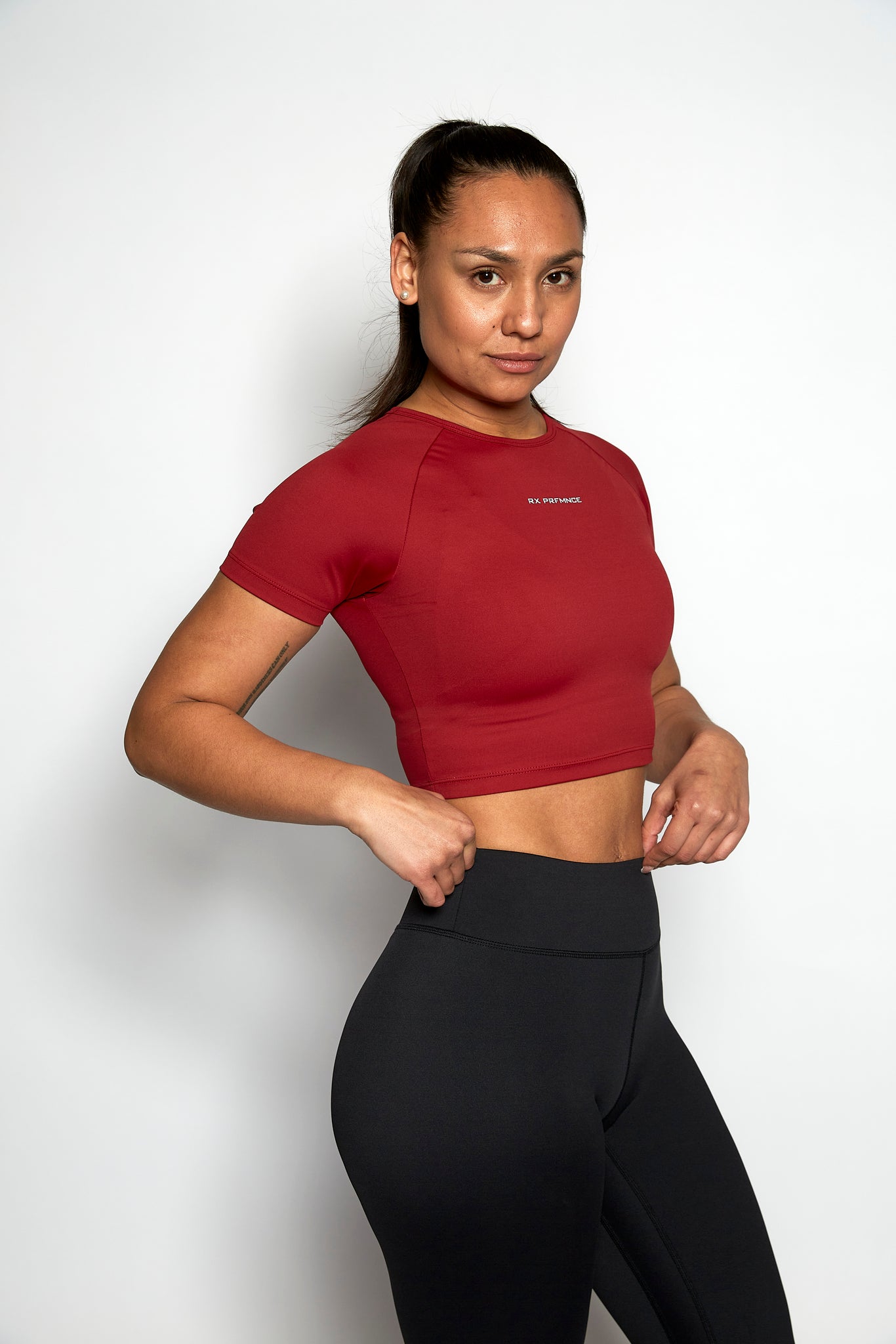 Jackie Crop Top Red