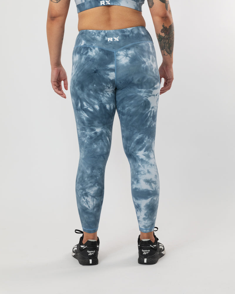 Performance Tights Marble Blue 7/8